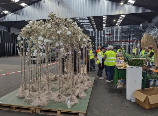 Hoogstraten in groenten & bloemen voorbereiding