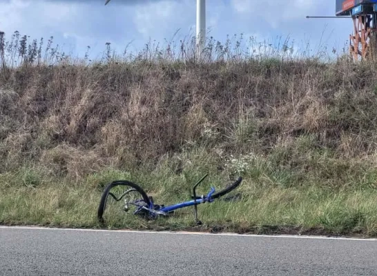 Fietsongeval langs E19