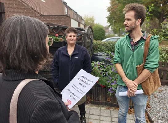 PVDA Herentals actie leegstaande woningen