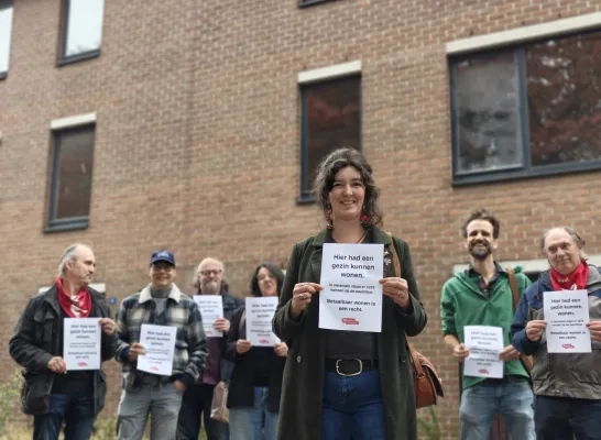 PVDA Herentals actie leegstaande woningen PVDA Herentals actie leegstaande woningen