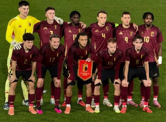 Arthur Vermeeren en Kamiel Van de Perre met U21 in Westerlo Arthur Vermeeren en Kamiel Van de Perre met U21 in Westerlo