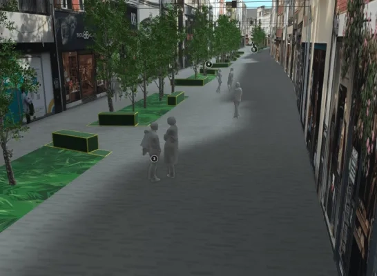 Voorontwerp Gasthuisstraat Turnhout in 3D