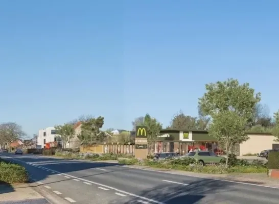 Render op sociale media van McDonald's in Lille Render op sociale media van McDonald's in Lille