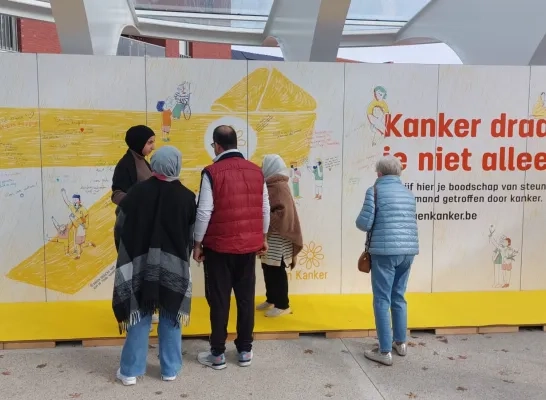 Dag tegen Kanker: Mol toont haar warme hart op het Santo Tomásplein