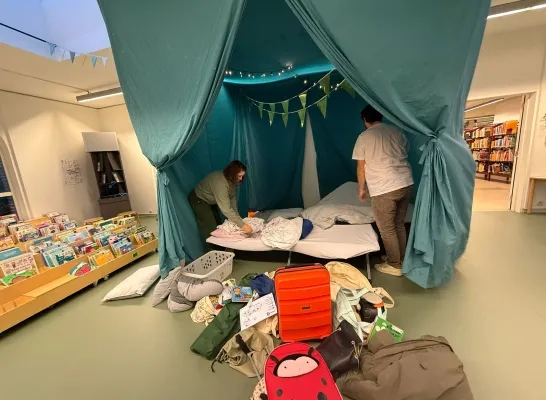 camping Fé slapen in de bib van Lier