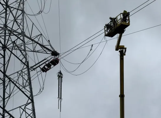 hoogspanningsmast Herentals-West werken Elia