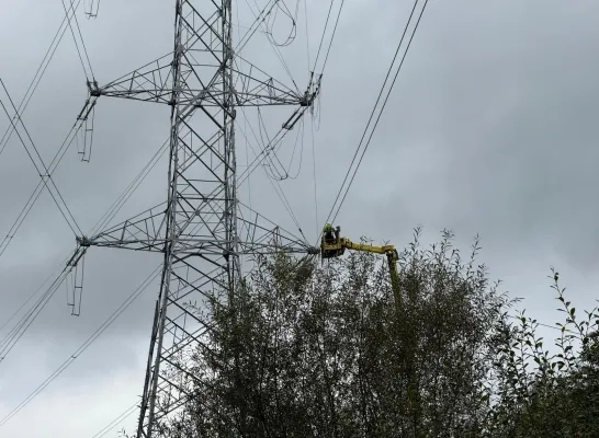 hoogspanningsmast Herentals-West werken Elia
