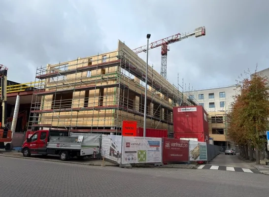 AZ Herentals bouwt duurzame ziekenhuisvleugel in hout