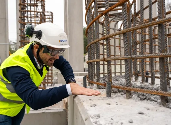 Zelfherstellend beton van het Herentalse Penetron versterkt duurzaamheid in de bouw