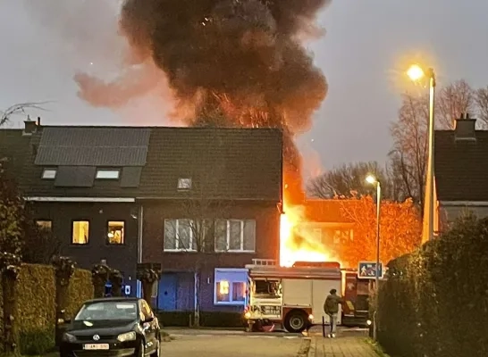 brand tuinhuis Lier