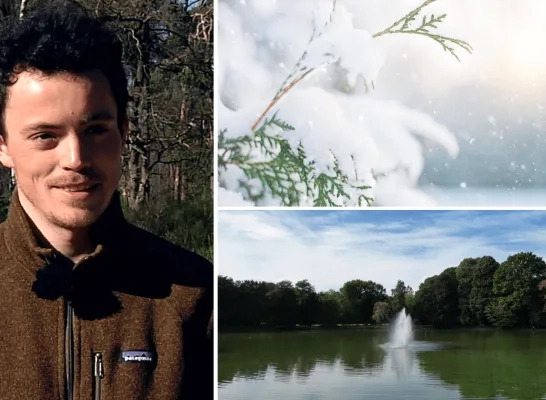 Lander Van Tricht zacht herfstweer sneeuw