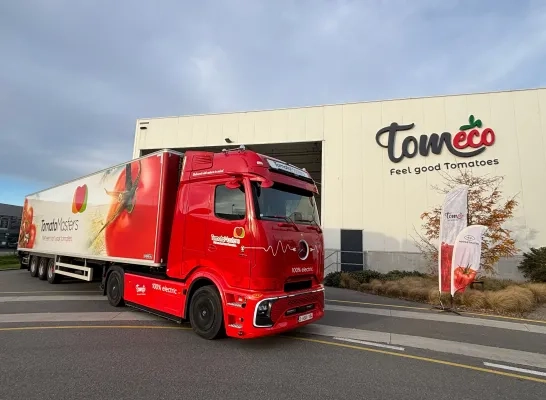 Tomeco Hoogstraten elektrische vrachtwagen