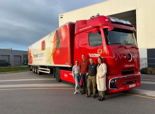 Tomeco Hoogstraten elektrische vrachtwagen