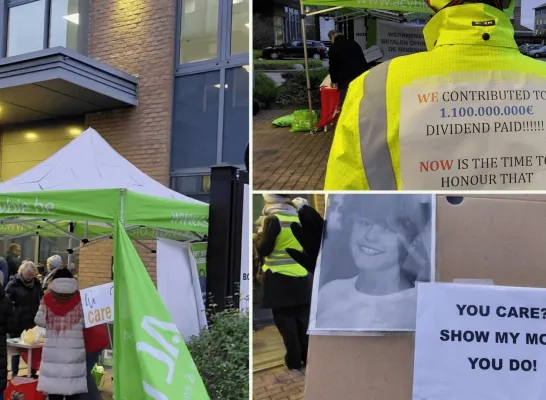 Borealis Mechelen actie vakbond