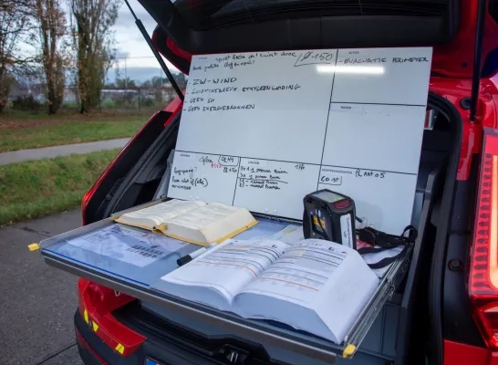 Rampoefening aan KSK Wavria