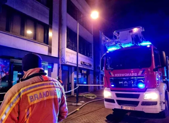 Brand in appartement in Bornem