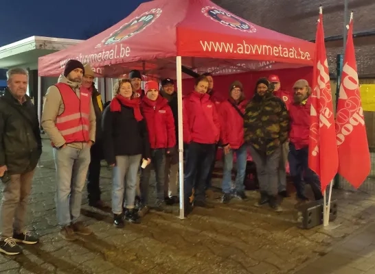 stakingsactie spoor Mechelen.