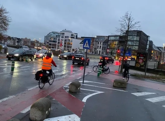 Aansluiting ter hoogte van Keldermansvest