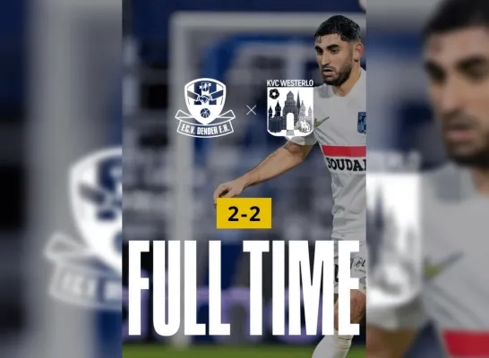 Westerlo speelt 2-2 gelijk op Dender