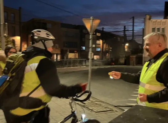 fietsersactie jong NVA Lier.