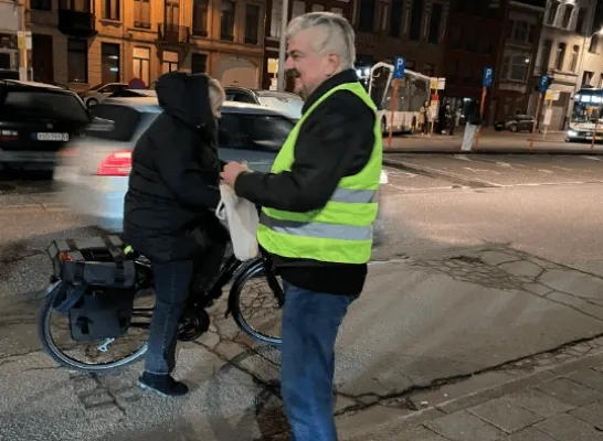 fietsersactie jong NVA Lie