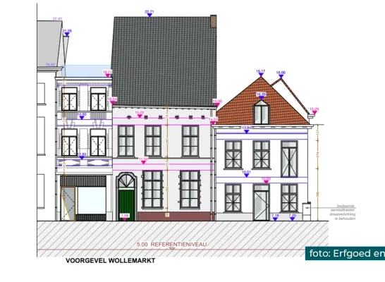 Historische panden aan Wollemarkt krijgen 18de-eeuwse uitstraling terug