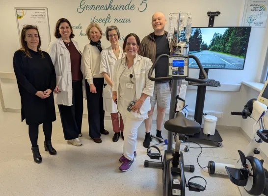 virtueel fietsen Imeldaziekenhuis kankerpatiënten