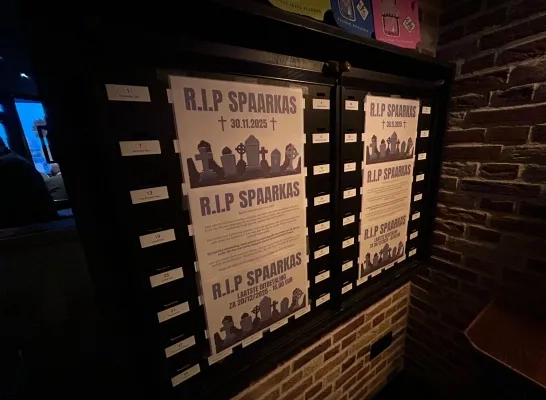 einde spaarkas café Ravels