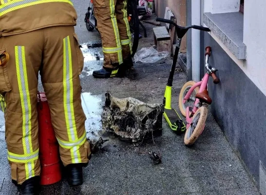 Kelderbrand in woning Poelstraat Mechelen