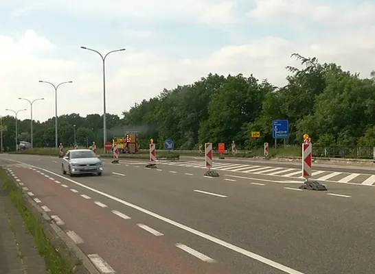 Oprit E34 Turnhout Centrum richting Eindhoven morgen afgesloten voor dringende herstellingswerken