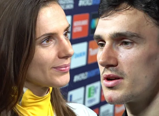 Hanne en Stijn Desmet shorttrack Mechelen