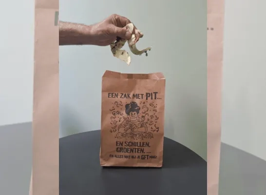 Papieren gft-zakjes Ivarem tijdelijk op