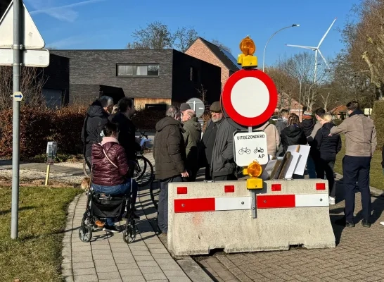 knip protestactie Leemanslaan Olen