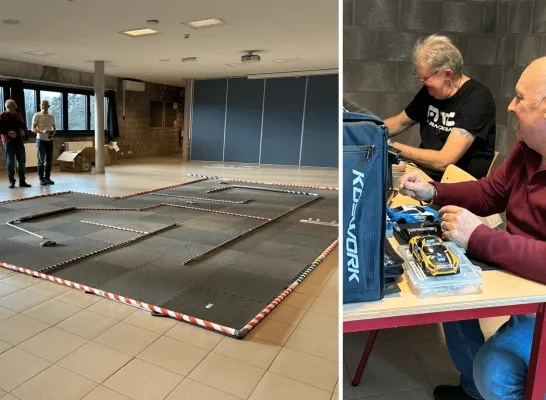 Eerste Mini-Z-racebijeenkomst in Hulshout
