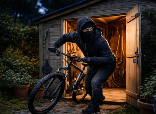 fietsdiefstal uit tuinhuisje