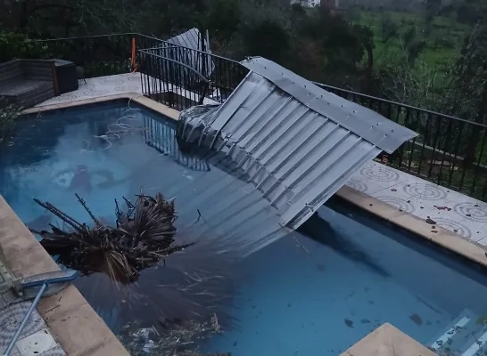 schade stormweer Portugal storm Kristin Leonardo