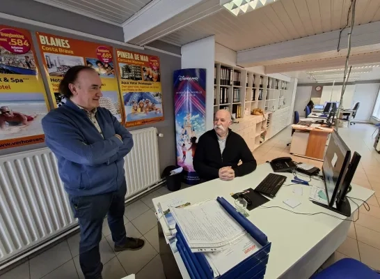 Johan Verhoeven (links) en Rudy Verhoeven (rechts) van Reizen Verhoeven