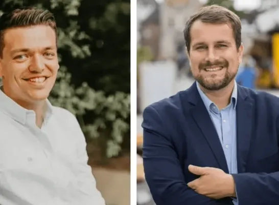 Mechelse burgemeesters Rik Verwaest en Glenn Smets