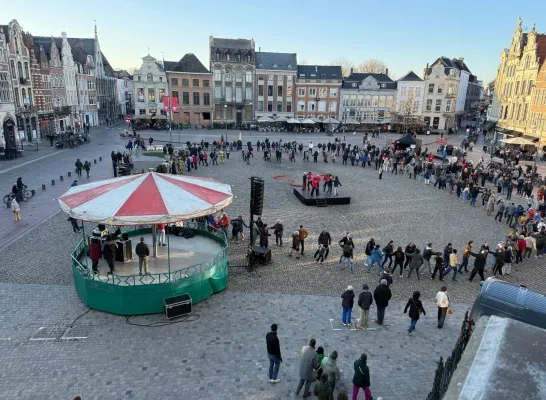 wereldrecord kuskesdans Lier