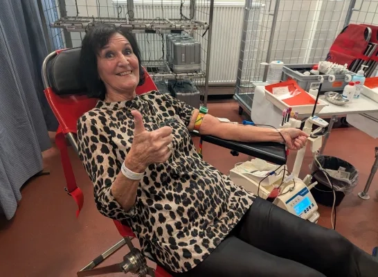 Margriet Gysen geeft 200 keer bloed