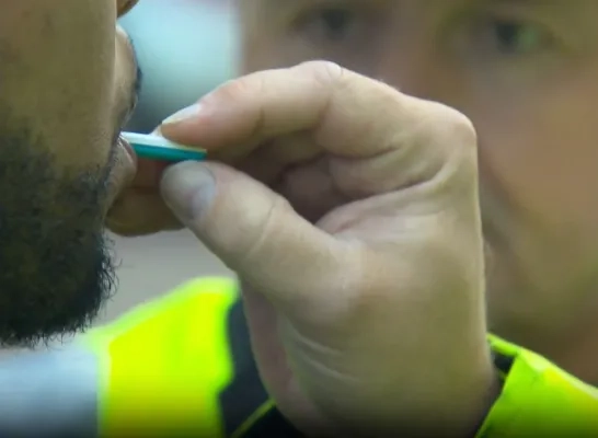 Speekseltest voor drugs in het verkeer