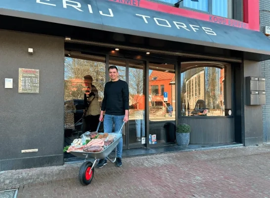 slagerij torfs kruiwagen