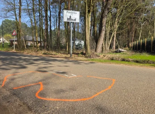 Ongeval met fietser en bestelwagen