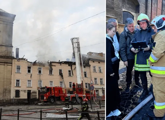 Bombardementen op Lviv tijdens bezoek Mechelse delegatie