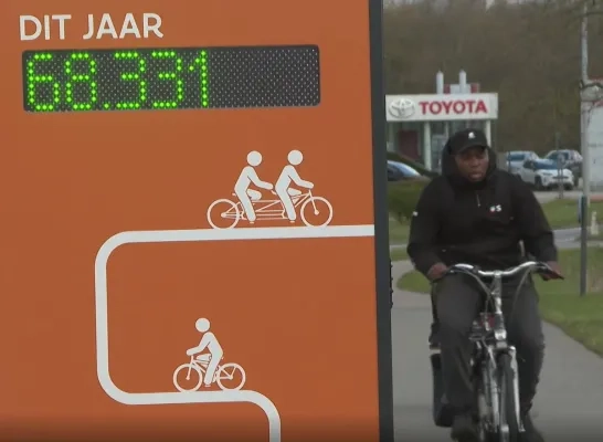 Fietstelpunt langs Lierseweg in Herentals