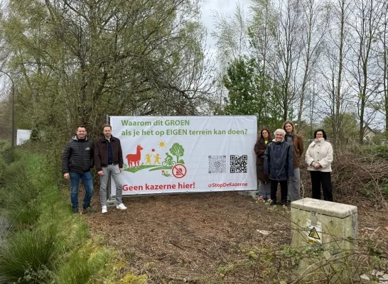 protest nieuwe brandweerkazerne Heist-op-den-Berg