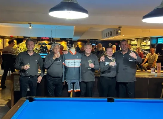 Biljartexpress Turnhout pakt zesde titel in het driebanden