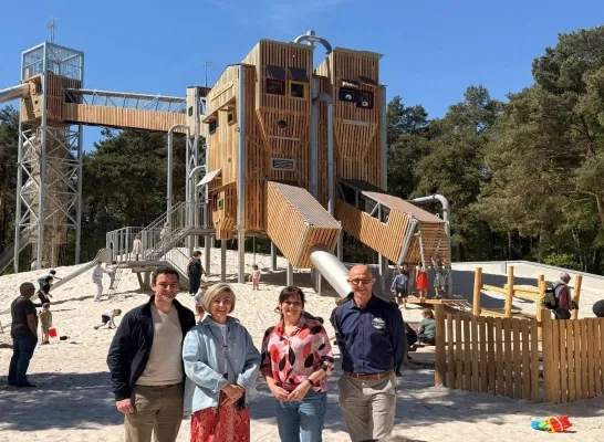 De Zandfabriek is nieuw speelelement in domein Zilvermeer in Mol