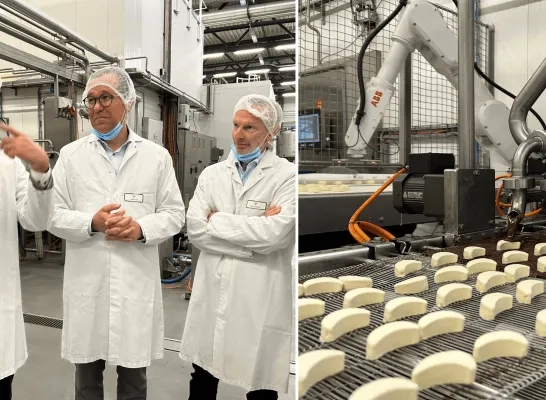 Nieuwe productielijn bij IJsboerke in Tielen