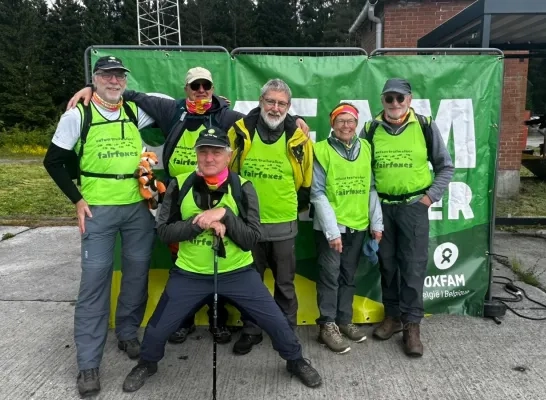De Fairfoxes namen ook met zes mensen deel aan de tocht van 50 kilometer